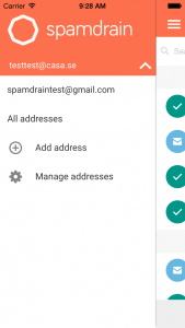 Access all your addresses easily and add new ones.